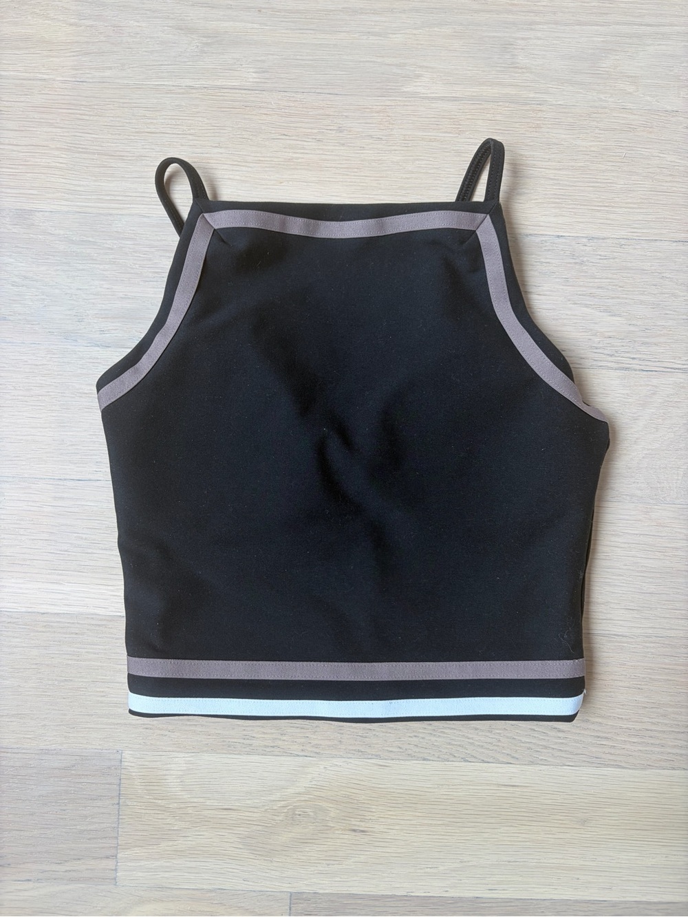 Abercrombie & Fitch YPB Women’s Black workout Tank with Contrast Trim